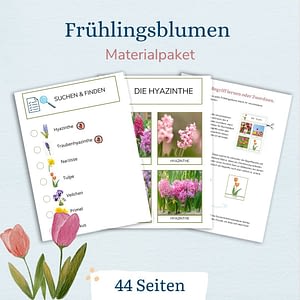 Frühlingsblumen Materialpaket Produktbild 1