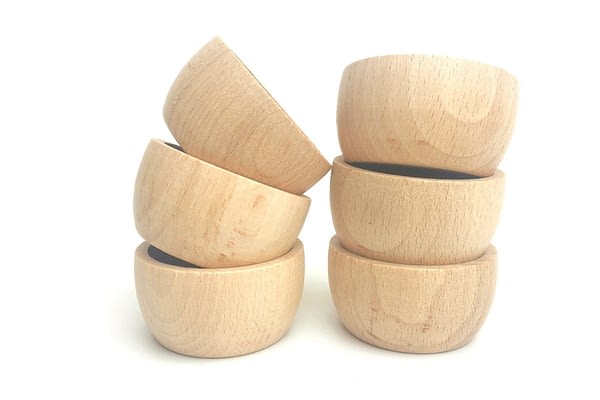 Schüsseln aus Holz nachhaltiges Holzspielzeug für Kinder