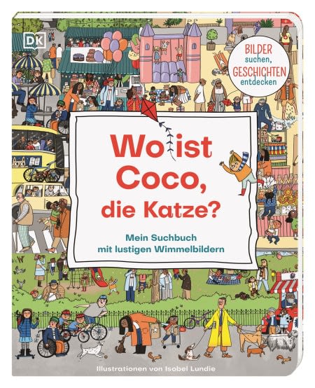 Wo ist Coco die Katze - Wimmelbuch - Suchbuch - Pappbuch ab 2 Jahren - Vielfalt im Kinderzimmer
