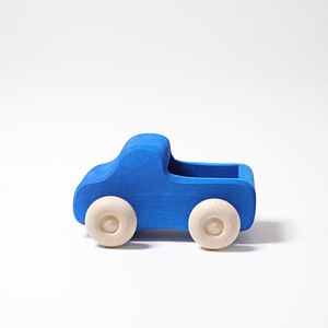 Grimms kleiner Lastwagen blau, Holzauto, Holzspielzeug, Holzauto, Auto für Kleinkinder , Freispiel
