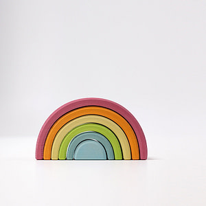 Grimms mittlerer Regenbogen Pastell, Holzspielzeug